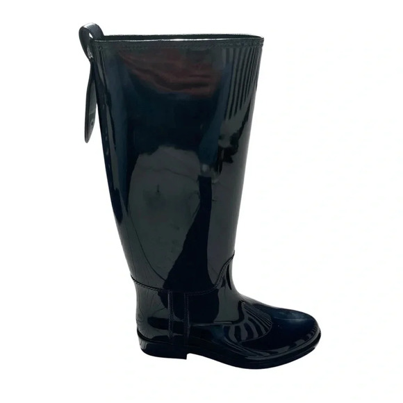 COACH Rainboots Talia Rub / Mat Black Boots Women’s Size 6 - Picture 5 of 8